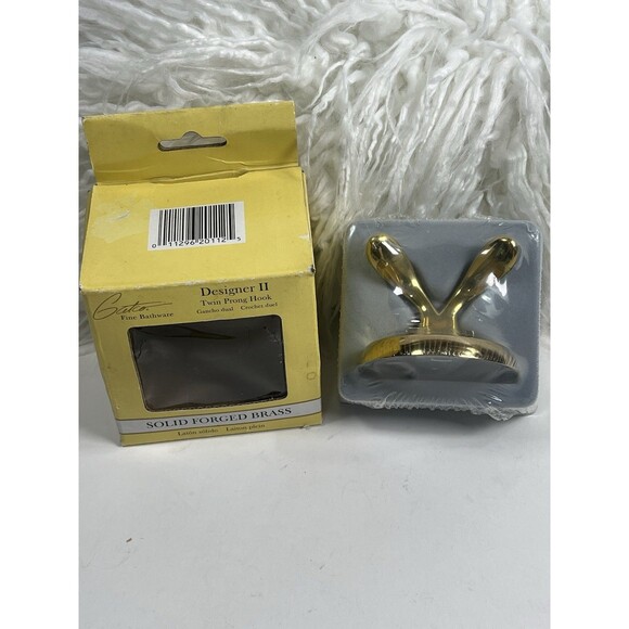 Gatco Other - Gatco Designer II Premier Twin Prong Hook SOLID BRASS Towel Hooks NIB